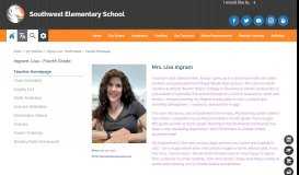 
							         Ingram, Lisa - Fourth Grade / Teacher Homepage								  
							    