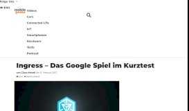 
							         Ingress – Das Google Spiel im Kurztest | Mobilegeeks.de								  
							    