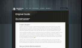 
							         Ingress Original Guide | Ingress Portal								  
							    