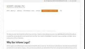 
							         Inhome Online portal for our Clients | Scott Legal, P.C.								  
							    