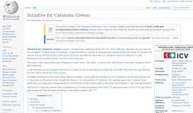 
							         Initiative for Catalonia Greens - Wikipedia								  
							    