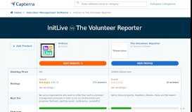 
							         InitLive vs The Volunteer Reporter Comparison - Capterra								  
							    