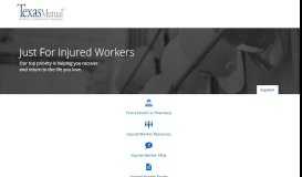 
							         Injured employees workers' compensation resources - Texas Mutual								  
							    