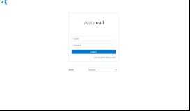 
							         Inloggning - Webmail 7.0								  
							    
