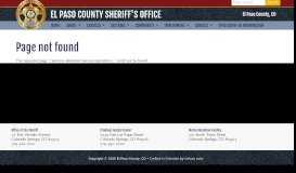 
							         Inmate Funds | El Paso County Sheriff								  
							    