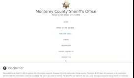 
							         Inmate Information - Monterey County Sheriff's Office								  
							    