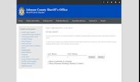
							         Inmate Search - Johnson County Sheriff								  
							    