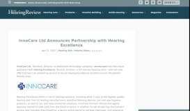
							         InnoCare Ltd Announces Partnership with Hearing Excellence								  
							    