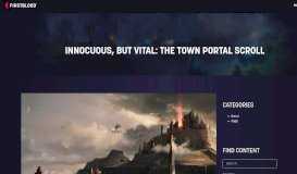 
							         Innocuous, But Vital: The Town Portal Scroll | FirstBlood®								  
							    