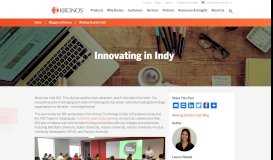 
							         Innovating in Indy | Kronos								  
							    