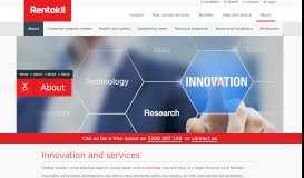 
							         Innovation & Services | Rentokil Australia								  
							    