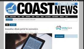 
							         Innovative eBook portal for commuters - Central Coast Libraries - News								  
							    