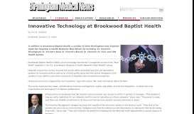 
							         Innovative Technology at Brookwood Baptist Health - Birmingham ...								  
							    