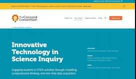 
							         Innovative Technology in Science Inquiry – Concord Consortium								  
							    