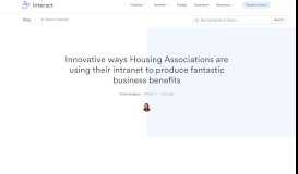
							         Innovative ways Housing Associations are using their intranet to ...								  
							    