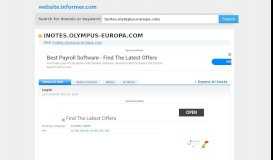 
							         inotes.olympus-europa.com at Website Informer. Login. Visit ...								  
							    