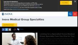 
							         Inova Medical Group Adult Specialties in Northern Virginia and Metro ...								  
							    