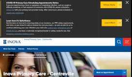 
							         Inova Primary Care – Centreville - Inova								  
							    