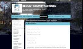 
							         INOW Parent Portal - Blount County Schools								  
							    