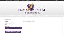 
							         INow Parent Portal | Emma Sansom Middle School								  
							    