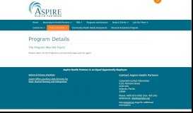
							         Inpatient Services - Program Details » Aspire Health Partners - Aspire ...								  
							    