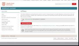 
							         InPlace Login - Workplace Learning - Faculty of Arts and Education								  
							    