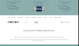 
							         Inquire About A Medical Appointment - AgeLess SPA								  
							    