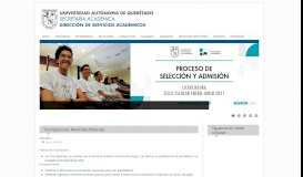
							         Inscripciones - Dirección de Servicios Académicos UAQ								  
							    