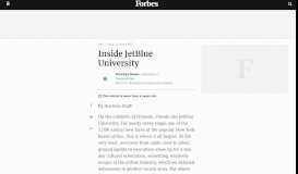 
							         Inside JetBlue University - Forbes								  
							    