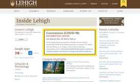 
							         Inside Lehigh | Lehigh University								  
							    