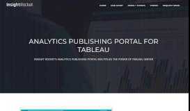 
							         Insight Rocket | Analytics Publishing Platform for Tableau								  
							    