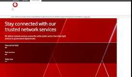 
							         Insights and Solutions for The Public Sector | Vodafone UK								  
							    