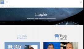 
							         Insights - Goldman Sachs								  
							    