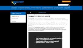 
							         Insights Portal - WaterNSW								  
							    