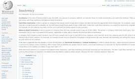 
							         Insolvency - Wikipedia								  
							    
