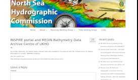 
							         INSPIRE portal and MEDIN Bathymetry Data Archive Centre of UKHO ...								  
							    