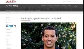 
							         Inspiring Indigenous teenagers to succeed – Griffith News								  
							    