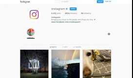 
							         Instagram (@instagram) • Instagram photos and videos								  
							    