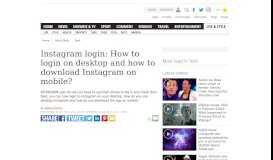
							         Instagram login: How to login on desktop and how to ...								  
							    