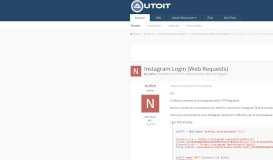 
							         Instagram Login (Web Requests) - AutoIt General Help and Support ...								  
							    