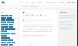 
							         Install MFA User Portal - markscholman.com								  
							    
