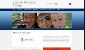 
							         Install Microsoft Office 365 - Emerald Christian College								  
							    