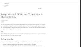 
							         Install Office 365 to macOS devices using Microsoft Intune | Microsoft ...								  
							    
