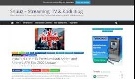 
							         Install OTTTV IPTV Premium Kodi Addon – Snuuz - Streaming, TV ...								  
							    