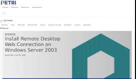
							         Install Remote Desktop Web Connection on Windows Server ...								  
							    