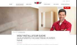 
							         Installateur Suche - WOLF Heiztechnik								  
							    