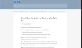 
							         Installation for Verifone Commander/Ruby Ci | PDI CStore ...								  
							    