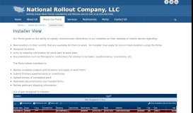 
							         Installer View - National Rollout Company, LLC								  
							    