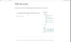 
							         Installing the Web Help Desk Portal - HID Services								  
							    