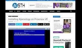 
							         Installing Xpenology on Proxmox VE - ServeTheHome								  
							    